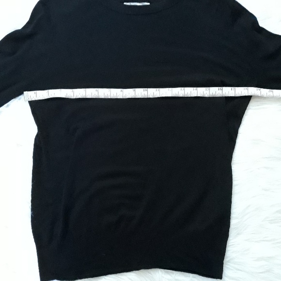 Zara Knit black gold button sleeve pullover D1 - Picture 2 of 7